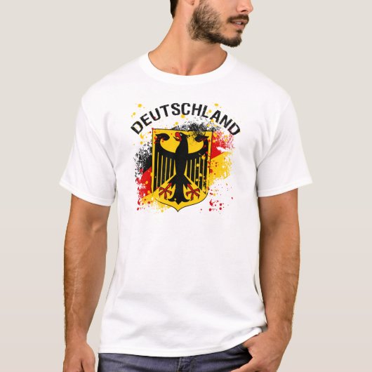 Grunge style Deutschland - Germany Design T-shirt (Voorkant)