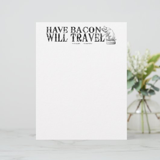 Grunge Style heeft Bacon op reis (Staand voorkant)