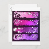 Grunge Style Music Banner 3 Briefkaart (Voorkant / Achterkant)