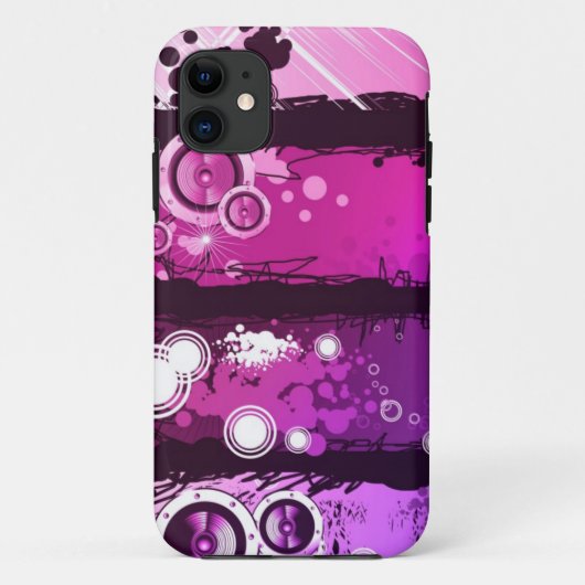 Grunge Style Music Banner 3 Case-Mate iPhone Case (Achterkant)