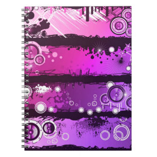 Grunge Style Music Banner 3 Notitieboek