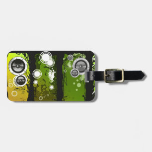 Grunge Style Music Banner Bagagelabel