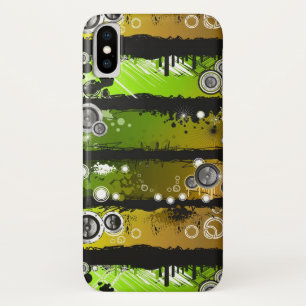 Grunge Style Music Banner iPhone X Hoesje