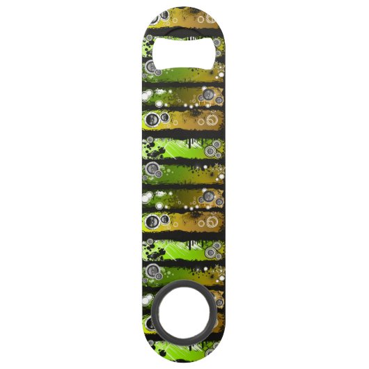 Grunge Style Music Banner Speed Flessenopener (Voorkant)