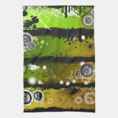 Grunge Style Music Banner Theedoek (Verticaal)