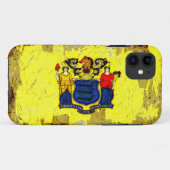 Grunge Style New Jersey Flag Case-Mate iPhone Case (Achterkant (horizontaal))