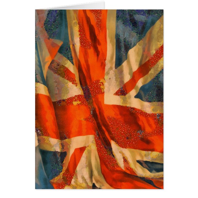 Grunge Style Union Jack British Flag Waving (Voorkant)