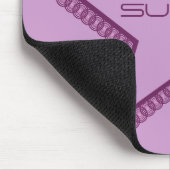 Grunge Superstar Mousepad, Paars Muismat (Hoek)