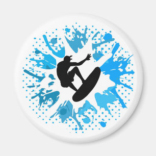 Grunge surfer magneet