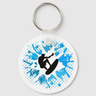 Grunge surfer sleutelhanger