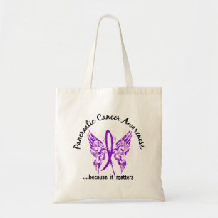 Grunge Tattoo Butterfly 6.1 Pancreaskanker Tote Bag