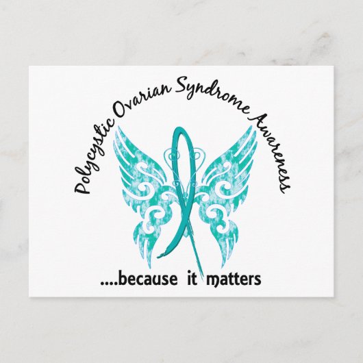 Grunge Tattoo Butterfly 6.1 PCOS Briefkaart (Voorkant)