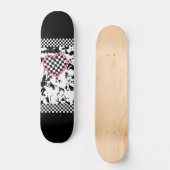 Grunge Tattoo Heart Skateboard (Voorkant)