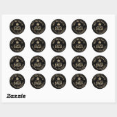 Grunge Tekst Gouden Blad Esdoorn Stroop Label op Z (Vel)