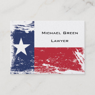Grunge Texas Flag Visitekaartje