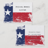 Grunge Texas Flag Visitekaartje (Voorkant / Achterkant)