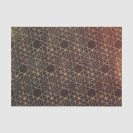 Grunge Texture Geometry Decorative Weathered Brown Tissuepapier