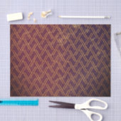 Grunge Textured Pattern Geometry Decorative Paars Tissuepapier (Craft)