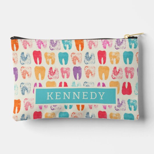 Grunge Tooth Pattern Etui (Achterkant)