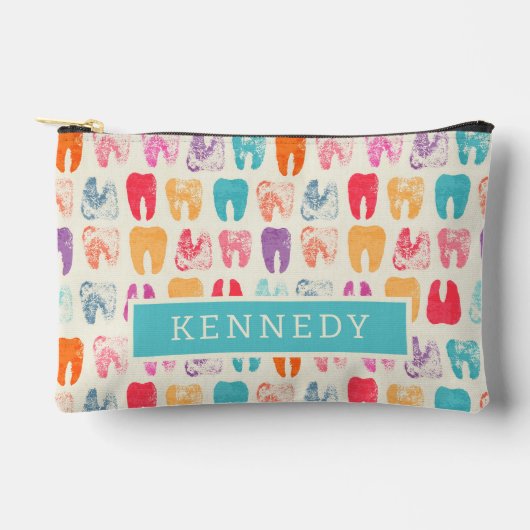 Grunge Tooth Pattern Etui (Voorkant)