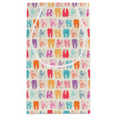 Grunge Tooth Pattern Klein Cadeauzakje (Achterkant)