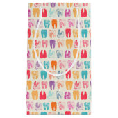 Grunge Tooth Pattern Klein Cadeauzakje (Voorkant)