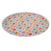 Grunge Tooth Pattern Snijplank (Hoek)