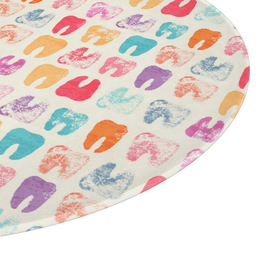 Grunge Tooth Pattern Snijplank (Hoek)