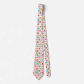 Grunge Tooth Pattern Stropdas (Voorkant)