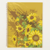 Grunge Tournesol Art Bold Rustique Jaune Floral (Devant)