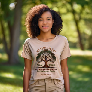 Grunge Tree of Life   Family Tree Family Reunion Tri-Blend Shirt
