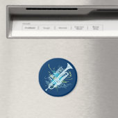 Grunge Trumpet Magnet (In Situ (Lave-vaisselle))