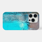 Grunge Turquoise Texturé Abstrait (Verso Horizontal)