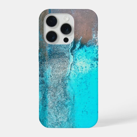 Grunge Turquoise Texturé Abstrait (Verso)