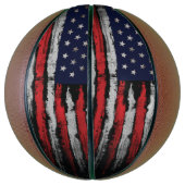 Grunge U.S.A vlag Basketbal (Verticaal)