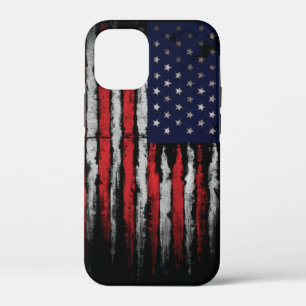Grunge U.S.A vlag iPhone 12 Mini Hoesje