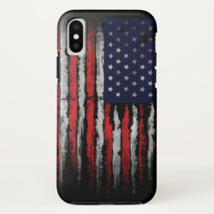 Grunge U.S.A vlag iPhone X Hoesje