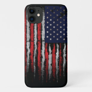 Grunge U.S.A vlag iPhone 11 Hoesje