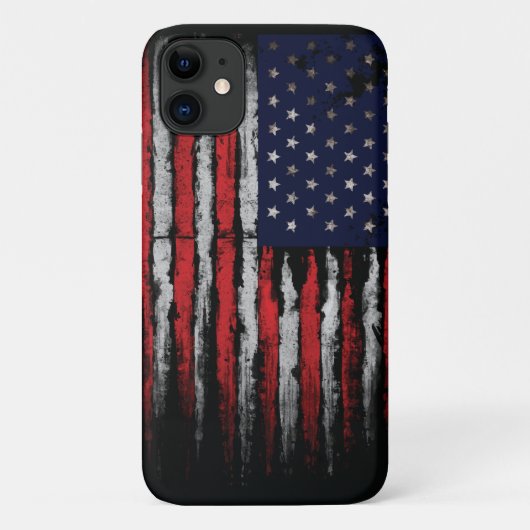 Grunge U.S.A vlag Case-Mate iPhone Case (Achterkant)