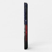 Grunge U.S.A vlag Case-Mate iPhone Case (Achterkant/links)