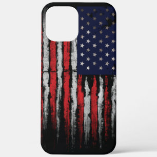 Grunge U.S.A vlag iPhone 12 Pro Max Hoesje