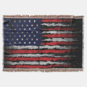 Grunge U.S.A vlag Deken