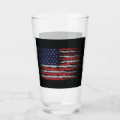 Grunge U.S.A vlag Glas (Achterkant)