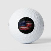 Grunge U.S.A vlag Golfballen (Voorkant)