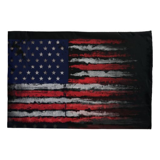 Grunge U.S.A vlag Kussensloop (Achterkant)