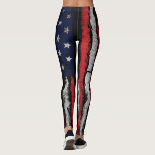 Grunge U.S.A vlag Leggings