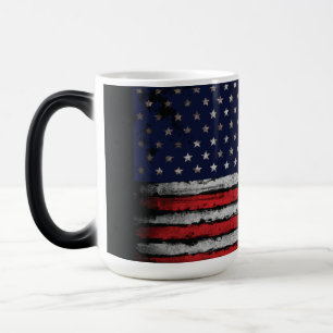 Grunge U.S.A vlag Magische Mok