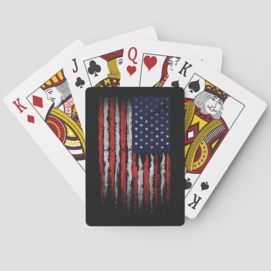 Grunge U.S.A vlag Pokerkaarten (Achterkant)