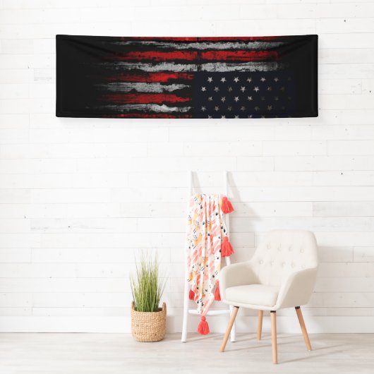 Grunge U.S.A vlag Spandoek (Insitu)
