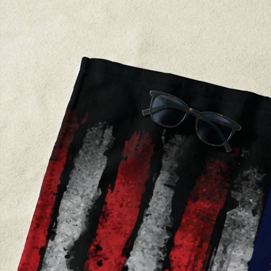 Grunge U.S.A vlag Strandlaken (In situ)